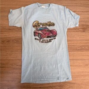 Vintage 1970's • Chevy Corvette • "Wrap Your Ass In Fiberglass" • Shirt • 1978